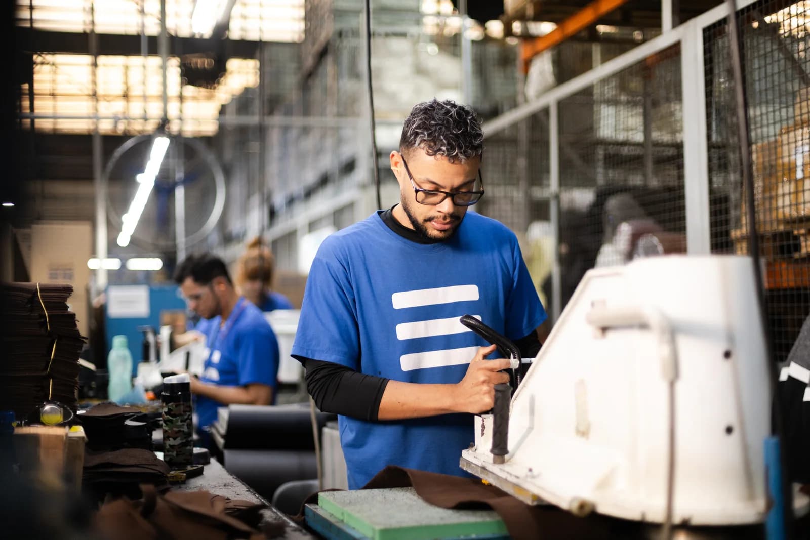 Produção na fábrica Safetline em Hortolândia
